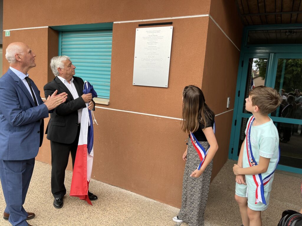 Les Censiés : l'école prend le nom de Claude Gilardo Ville de Brignoles