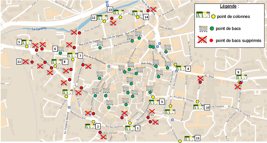 Gestion des déchets : les points de collecte évoluent en cœur de ville Ville de Brignoles