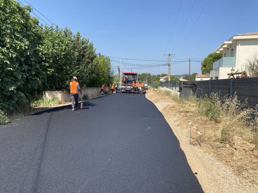 Info travaux : première phase lancée chemins du Pin et de la Perte Ville de Brignoles