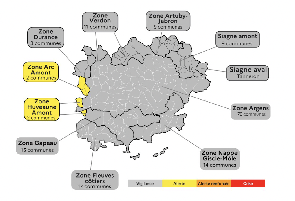 Sécheresse : le Var placé en vigilance Ville de Brignoles