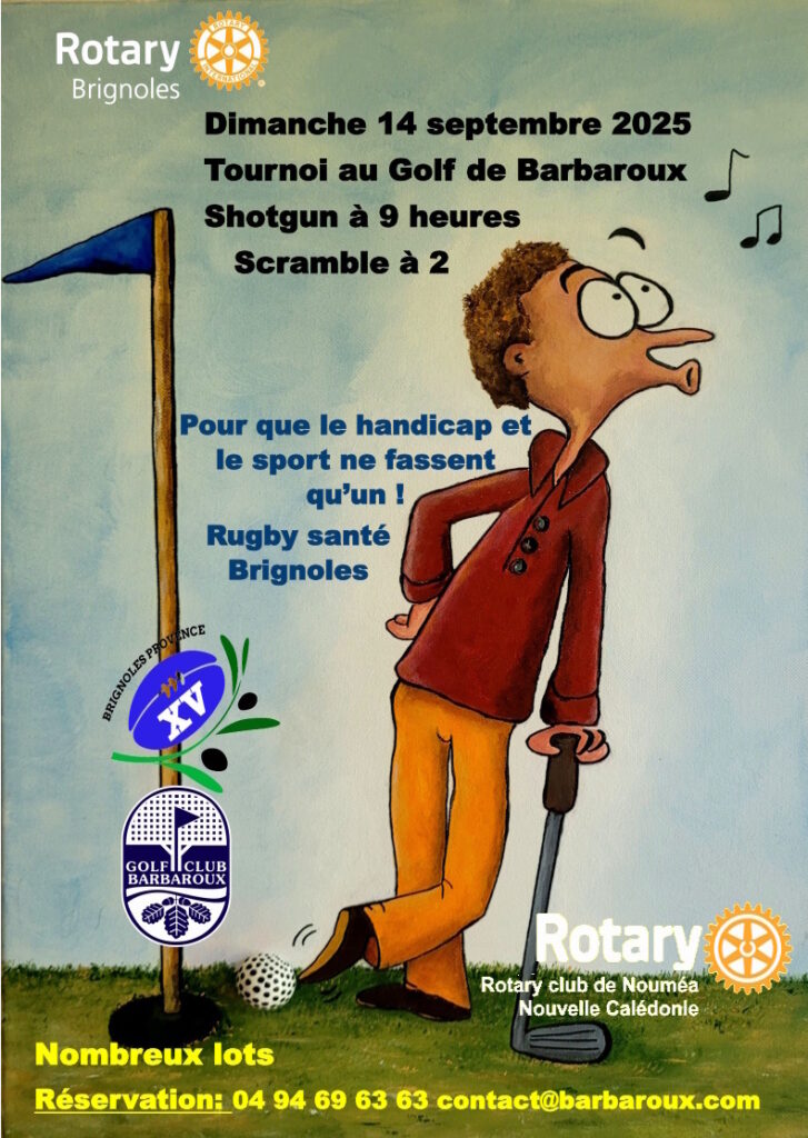 Tournoi au Golf de Barbaroux - Rotary Club Ville de Brignoles