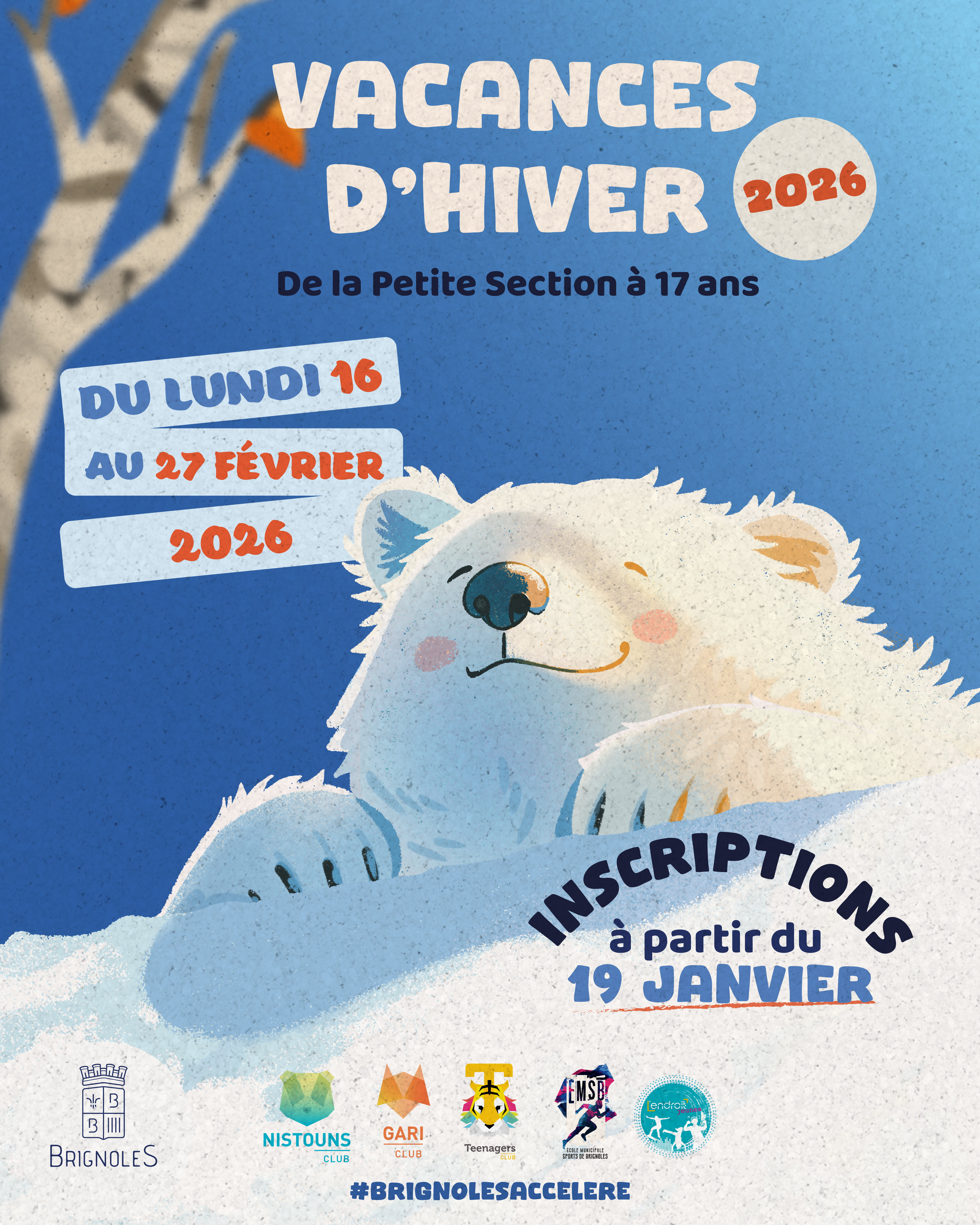 Vacances d'hiver 2026 : inscriptions à partir du 19 janvier 2026 Ville de Brignoles