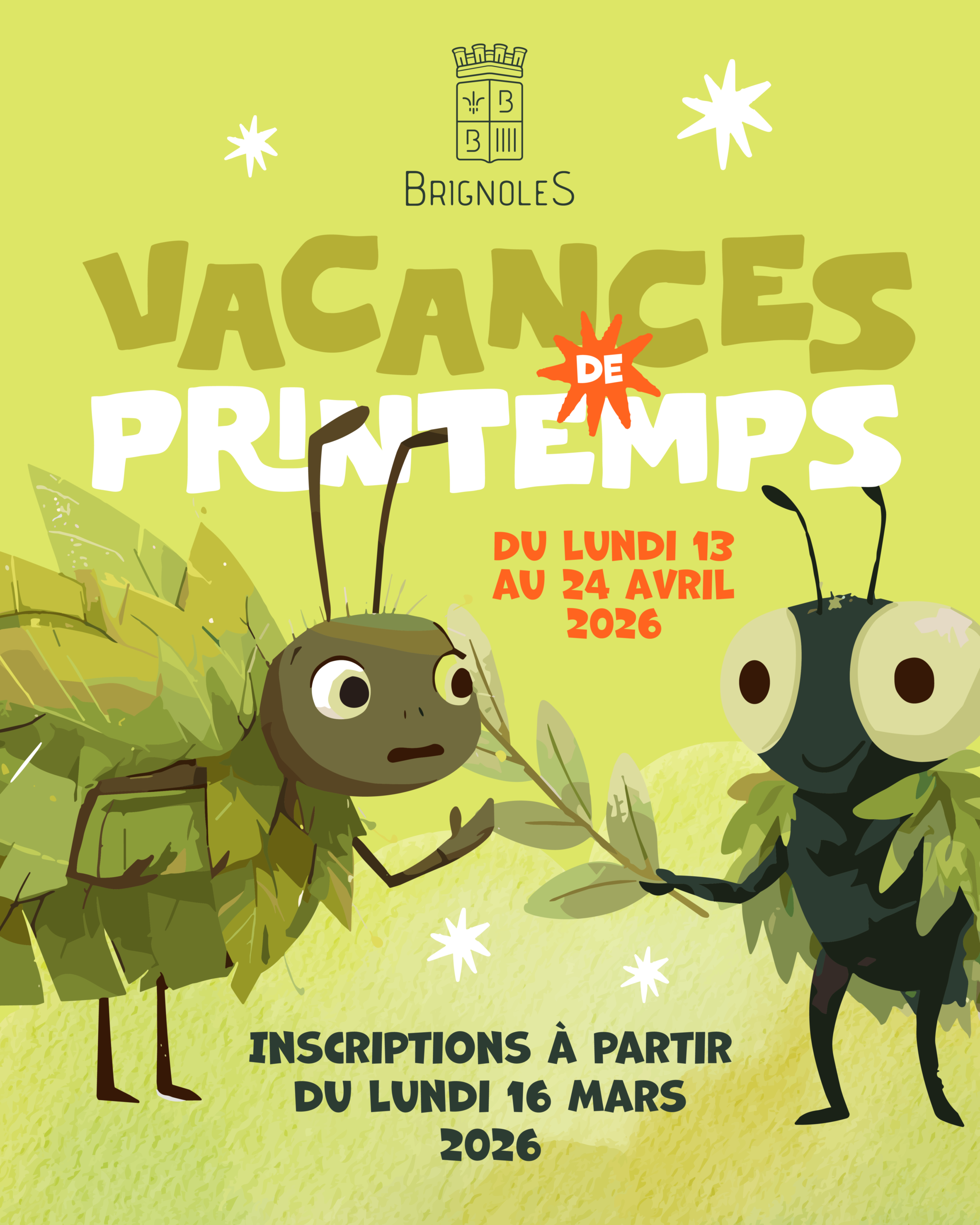 Vacances de printemps 2026 : inscriptions à partir du 16 mars Ville de Brignoles