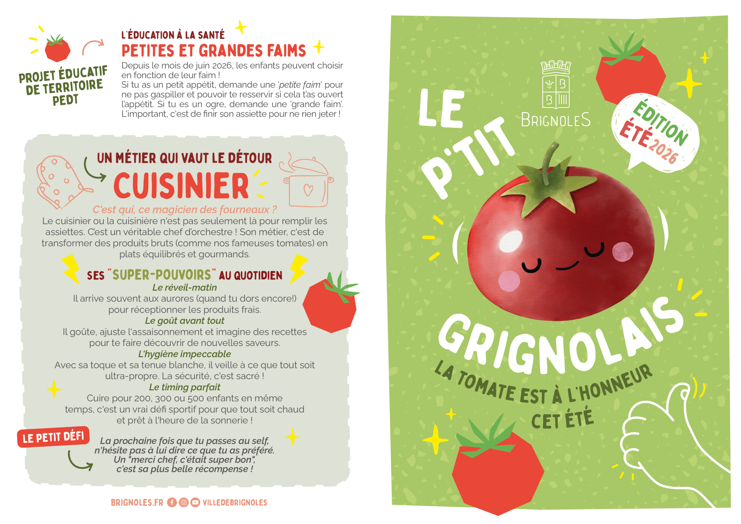 Éducation à la santé : Le P'tit Grignolais est né ! Ville de Brignoles