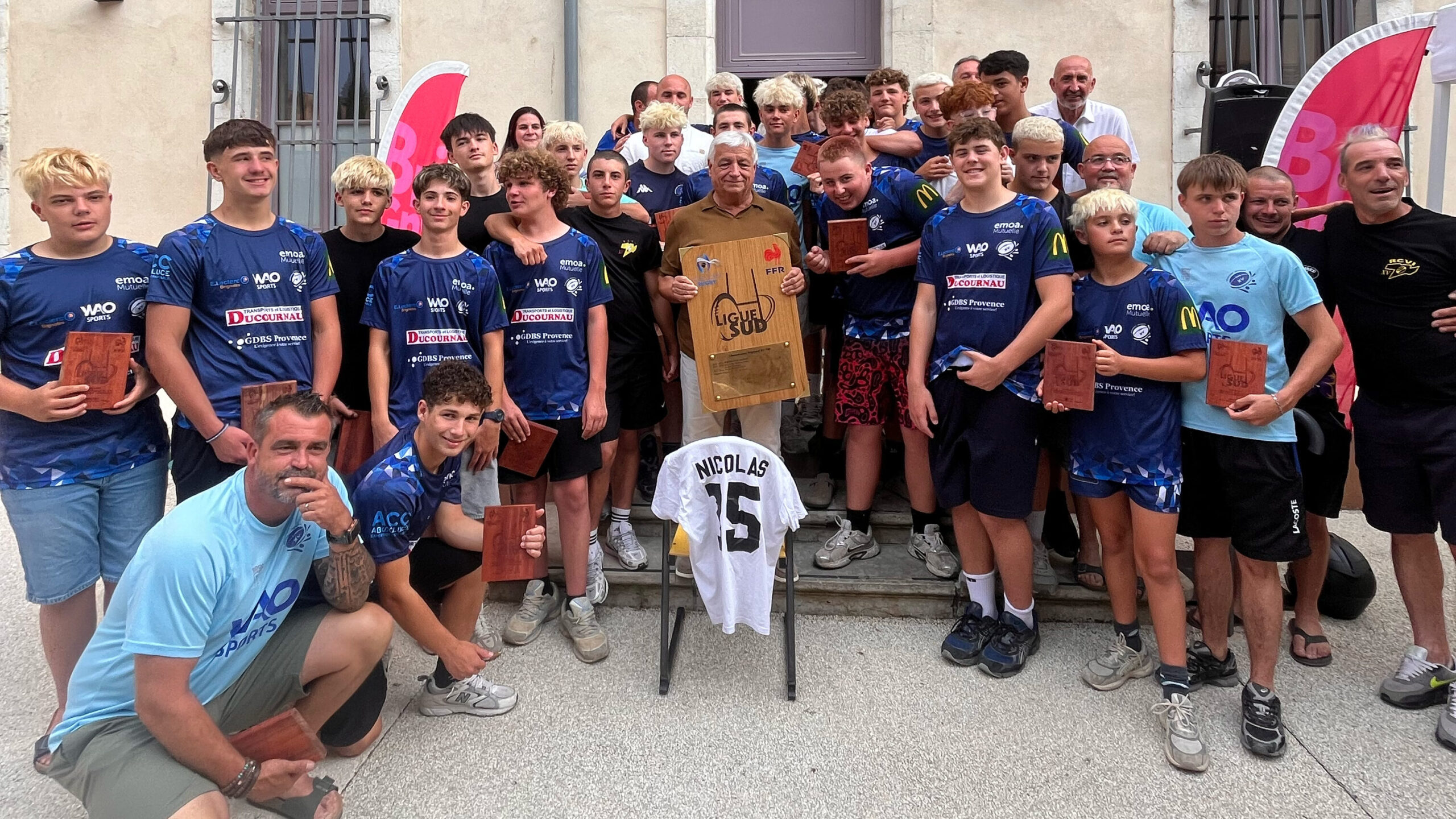 Les U16 cadets du Rugby Provence XV à l'honneur Ville de Brignoles