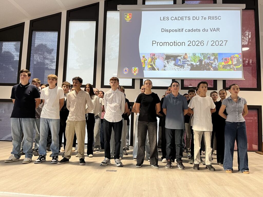 RIISC7 : la 11ème promo des cadets en ordre de marche Ville de Brignoles