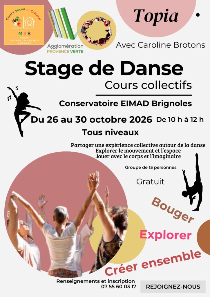 Un stage de danse gratuit avec la MIS au conservatoire EIMAD de Brignoles Ville de Brignoles Un stage de danse gratuit avec la MIS au conservatoire EIMAD de Brignoles Ville de Brignoles